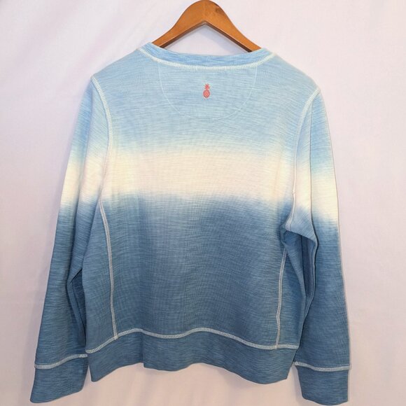 Tommy Bahama Men’s | Blue Tobago Bay Horizon Heavy Knit Crew | Size Large - Picture 4 of 8